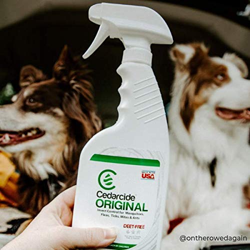 Cedarcide Indoor/Outdoor Kit (Medium) Contains Original Biting Insect Spray Quart + PCO Choice Cedar Oil Concentrate Lawn Bug Spray Kills and Repels Fleas, Ticks, Ants, Mites, and Mosquitoes