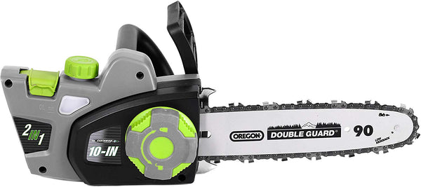 Earthwise CVP41810 7 10" Handheld Saw-4.5 Amp 17" Pole Hedge Trimmer 4-in-1 Multi Tool, Grey