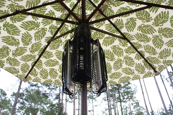 Fire Sense Indoor/Outdoor Infrared Heater with Patio Umbrella Pole Attachment