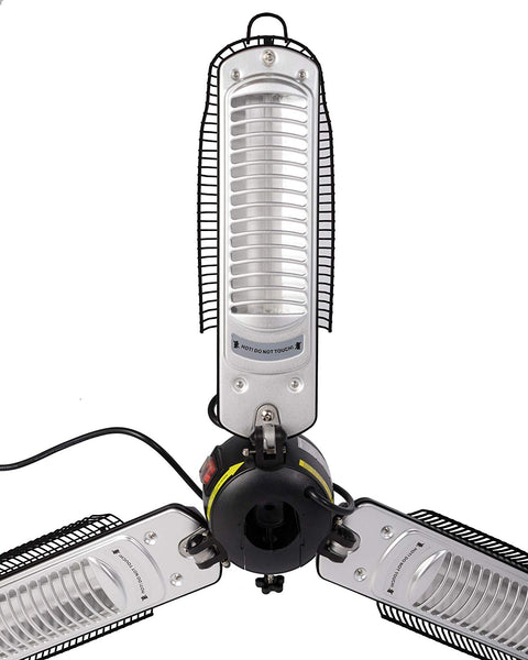 Fire Sense Indoor/Outdoor Infrared Heater with Patio Umbrella Pole Attachment