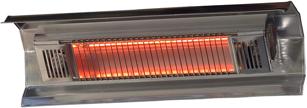 Fire Sense Indoor/Outdoor Wall-Mounted Infrared Heater, Silver