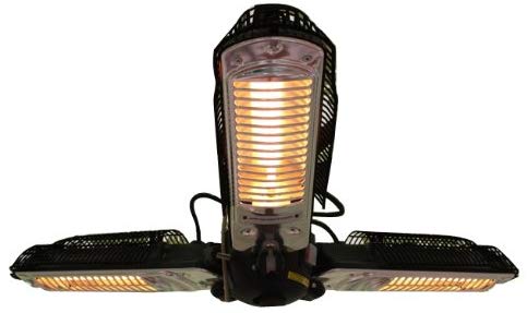 Fire Sense Indoor/Outdoor Infrared Heater with Patio Umbrella Pole Attachment