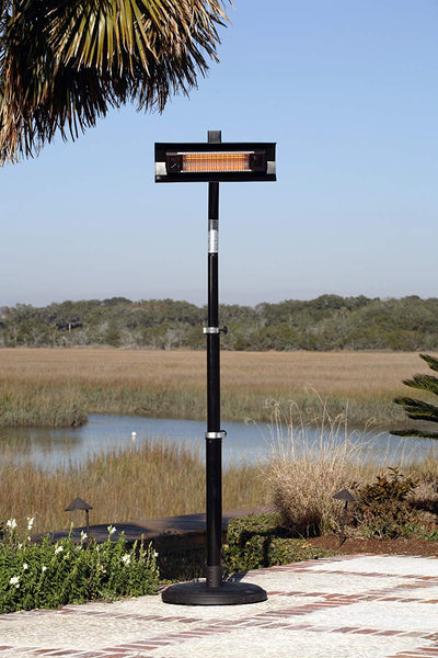 Fire Sense Telescoping Infrared Indoor/Outdoor Patio Heater, Black