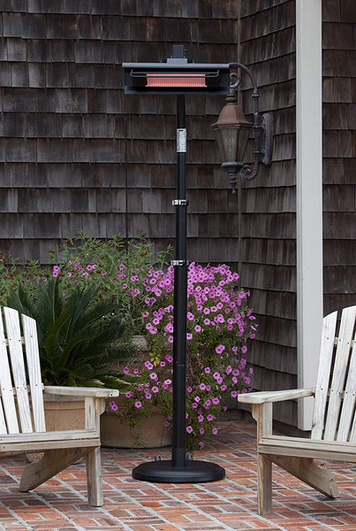 Fire Sense Telescoping Infrared Indoor/Outdoor Patio Heater, Black