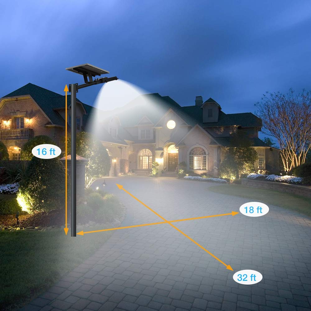 Gebosun LED 30W Solar Flood Outdoor Street Lights,IP65 Waterproof Dusk –  Pete's Patio, Lawn  Garden
