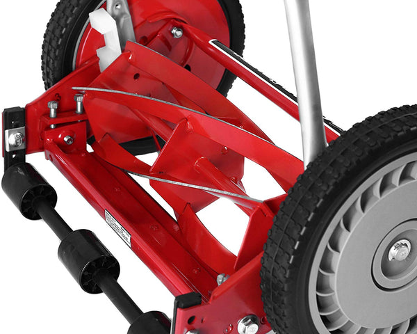 Great States 304-14 14-Inch 5-Blade Push Reel Lawn Mower, Red