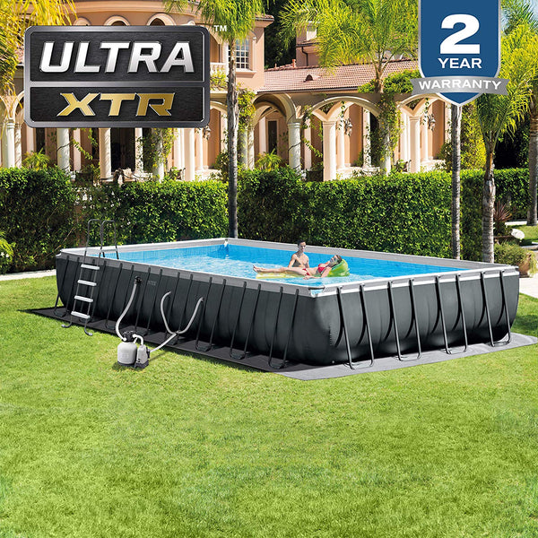 Intex 32ft X 16ft X 52in Ultra XTR Rectangular Pool Set with Sand Filter Pump