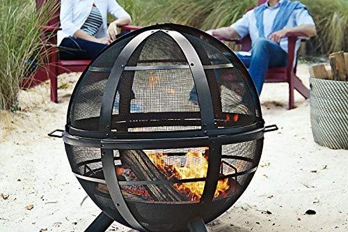 Landmann USA 28925 Ball of Fire Outdoor Fireplace, Black