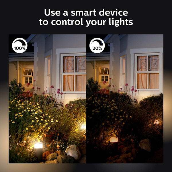 Philips Hue Inara White Outdoor Lantern, Wall Fixture & 1 Hue White A19 LED Smart Bulb