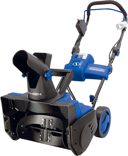 Snow Joe iON18SB 18-Inch 40 Volt Cordless Brushless Single Stage Snow Blower, Kit (w/4.0-Ah Battery + Quick Charger)