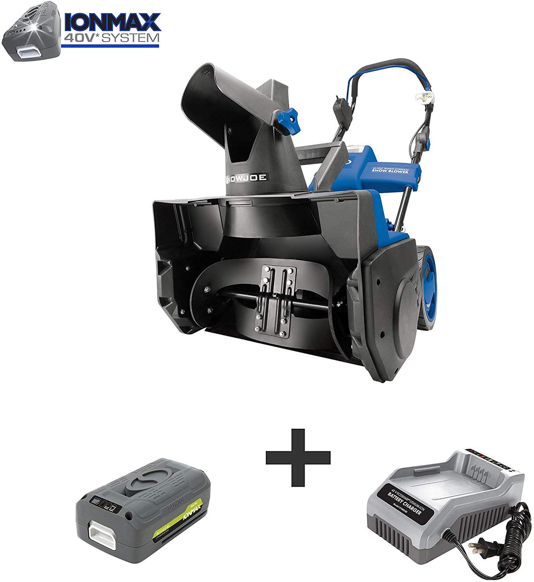 Snow Joe iON18SB 18-Inch 40 Volt Cordless Brushless Single Stage