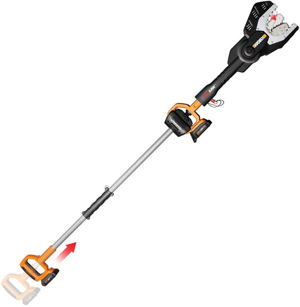 WORX WG321 20V PowerShare Cordless Electric Chainsaw with Extension Pole