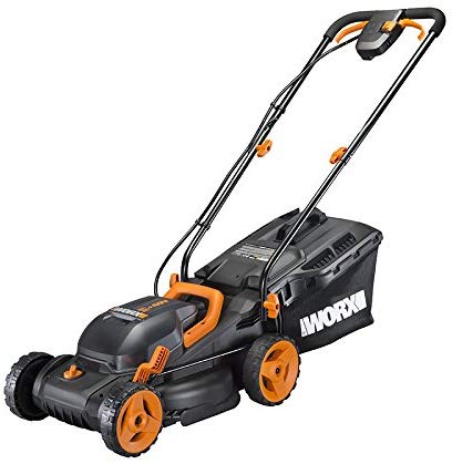 WORX WG779 40V Power Share 4.0 Ah 14" Lawn Mower w/ Mulching & Intellicut (2x20V Batteries)
