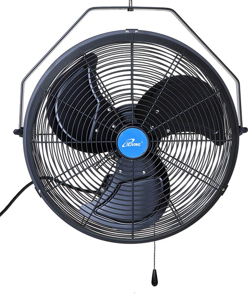iLIVING ILG8E18-15 Wall Mount Outdoor Waterproof Fan, 18", Black