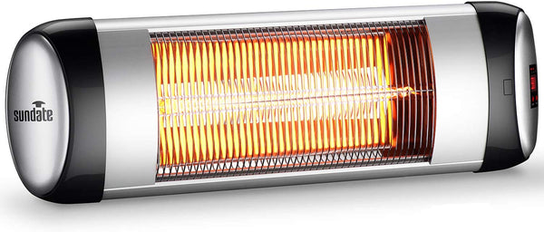 sundate Outdoor Heater, Electric Patio Heater Wall-Mount Radiant Home Heater with Remote Control
