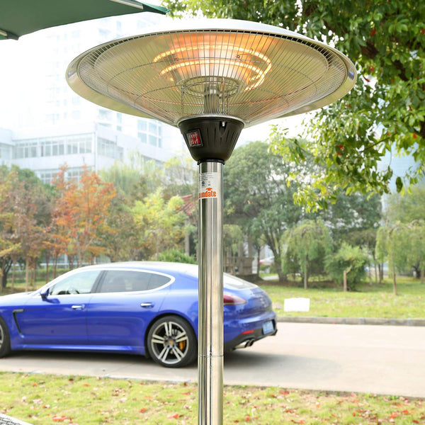 sundate Outdoor Patio Heater, Electric Outdoor Heater Free-Standing