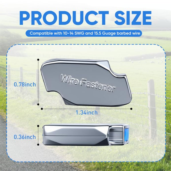Medium Wire Joiner 14-10ga. 100ct, Connecting 14-10 Gauge Wire, High Tensile, Reusable, Tool-Free, Wire Joiner for Agriculture, Electric Power, Construction Applications