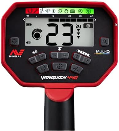 Metal Detector - Minelab Vanquish 340 with Waterproof Coil for Coin & Treasure Hunting