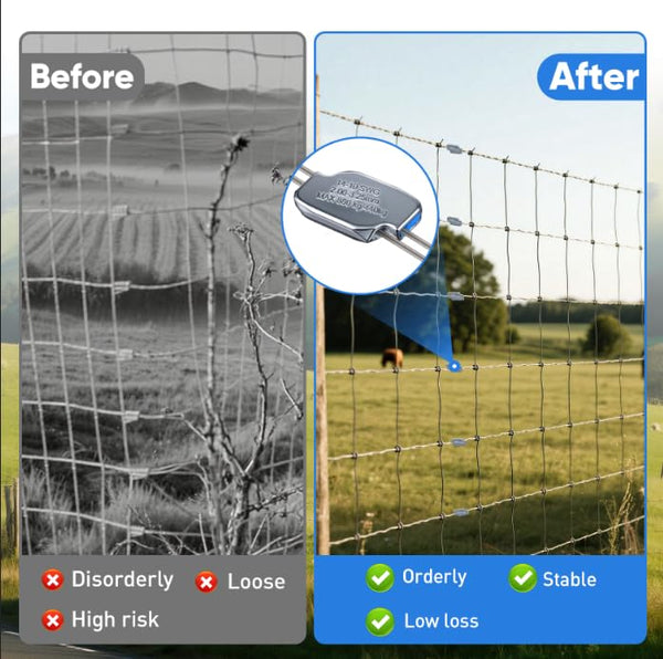 Medium Wire Joiner 14-10ga. 100ct, Connecting 14-10 Gauge Wire, High Tensile, Reusable, Tool-Free, Wire Joiner for Agriculture, Electric Power, Construction Applications