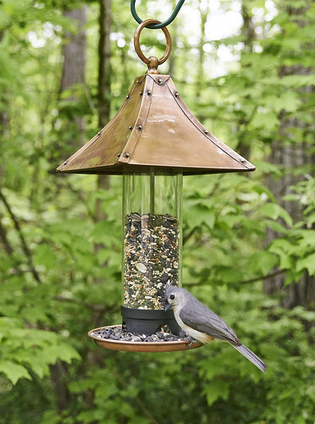 Good Directions T01P Palazzo Bird Feeder, Polished Copper, 16" H