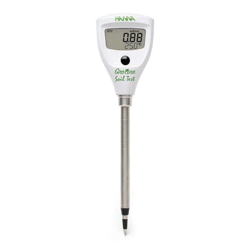 Hanna Instruments HI98331 Soil Test Direct Soil EC Tester, 0.0 to 50.0 Degree C, 0.1 Degree C Resolution, +/-1 Degree C