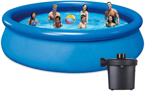10ft Inflatable Pool Above Ground Pool Swimming Pool with Pump - 120"X72"X22" Full-Sized Large Inflatable Big Pool