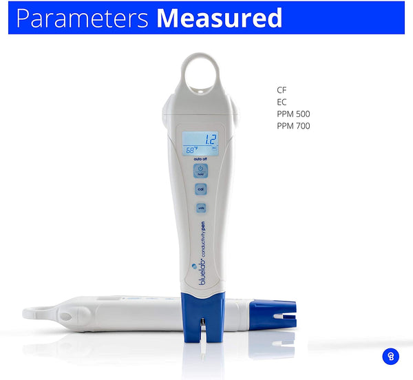 Bluelab PENCON Conductivity Pen Fully Waterproof Pocket Tester, CF, EC, PPM 500, PPM 700