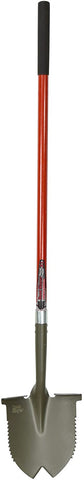 Radius Garden 23211 Root Slayer Round Head Shovel XL, Root Slayer Round Head Shovel XL, Red