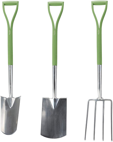 Martha Stewart MTS-DGT3 40-Inch 3-Piece Stainless Steel Garden Digging Tool Set