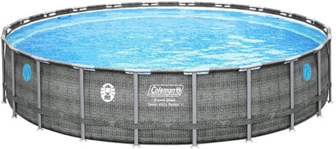 Coleman 22' x 52" Power Steel Swim Vista II Swimming Pool Set