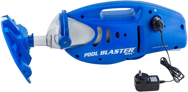 Pool Blaster Max Cordless Rechargeable, Battery-Powered, Pool-Cleaner with 10.5” Scrub Brush Head, Large Filter Bag, Ideal for In-Ground Pool and Above Ground Pools for Leaves, Dirt and Sand & Silt.