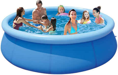Pugmiia Above Ground Swimming Pools for Adults - 12ft x 30in Outdoor Pool Below up Pool for Kids Pools for Backyard - Inflatable Swimming Pool Adult Big Pool for Family Summer Water Party