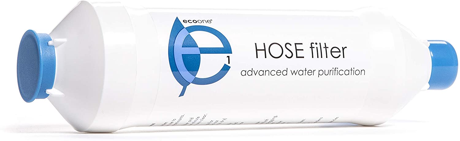 ecoone | Outdoor & Indoor Water Hose Filter | Home & Garden Water Purifier | Pool & Spa Pre-Filter | Dissolves Heavy Metals, Lime, Scale | Under Sink Water Filter | Travel Water Filter | Single Filter