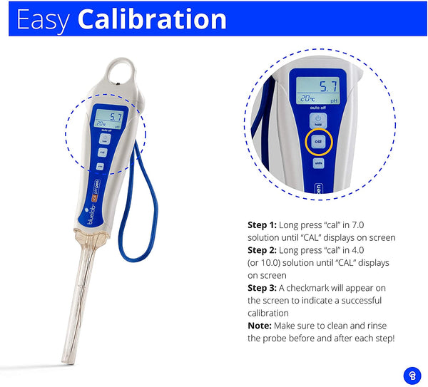 Bluelab PENSOILPH pH Pen for Soil, Coco, Rockwool and Solution, Easy Calibration