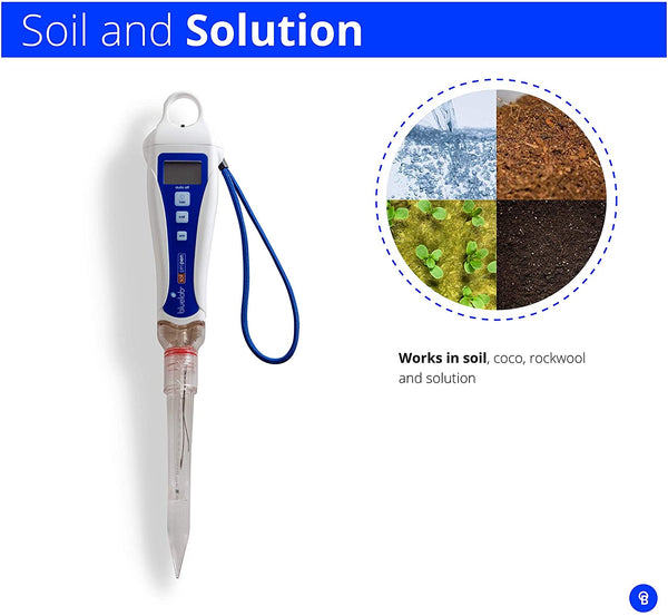 Bluelab PENSOILPH pH Pen for Soil, Coco, Rockwool and Solution, Easy Calibration