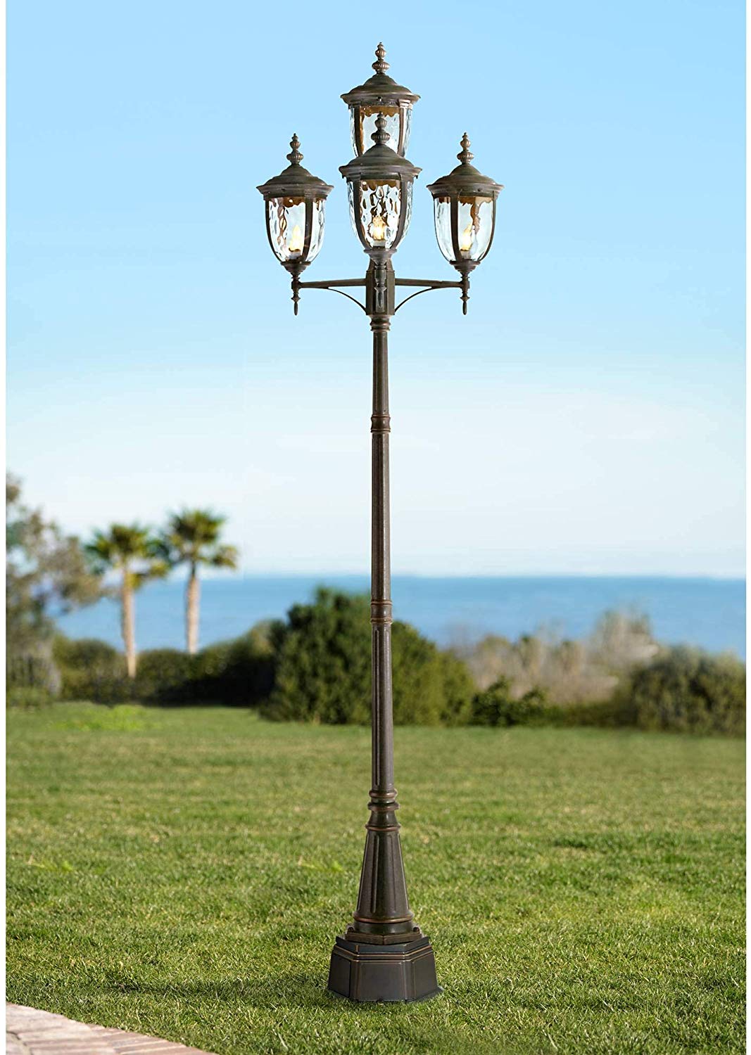 Bellagio Outdoor Post Light Veranda Bronze 102 Pete s Patio Lawn Garden