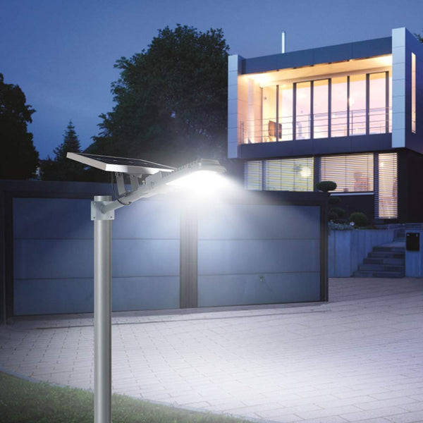 Gebosun LED 30W Solar Flood Outdoor Street Lights,IP65 Waterproof Dusk to Dawn Security Area Light 3000 Lumen 6000K