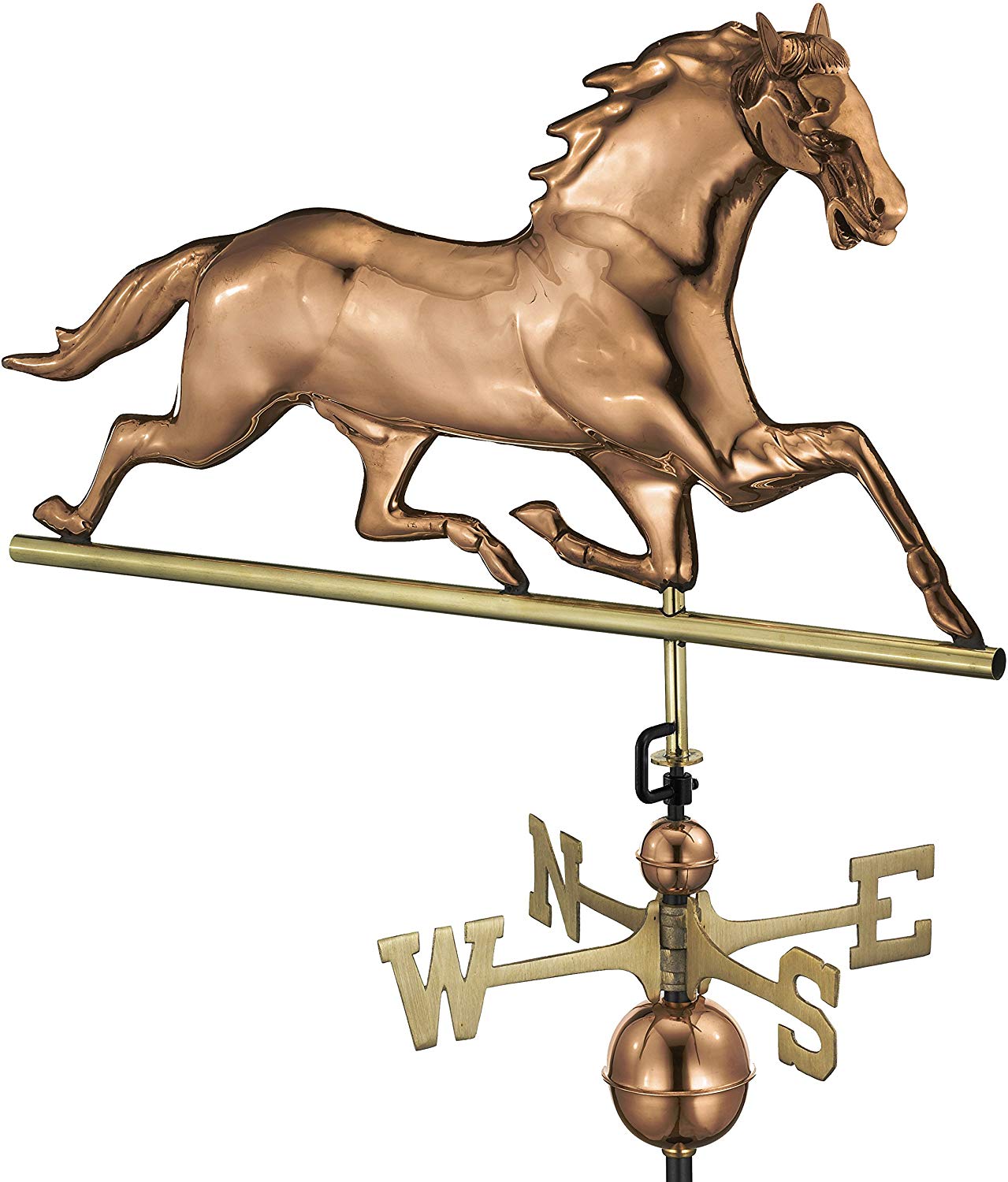 Good Directions Horse Weathervane, Pure Copper