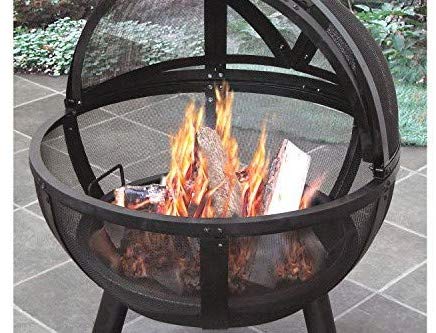 Landmann USA 28925 Ball of Fire Outdoor Fireplace, Black