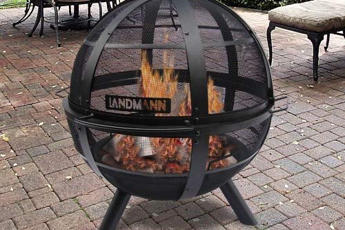 Landmann USA 28925 Ball of Fire Outdoor Fireplace, Black – Pete's