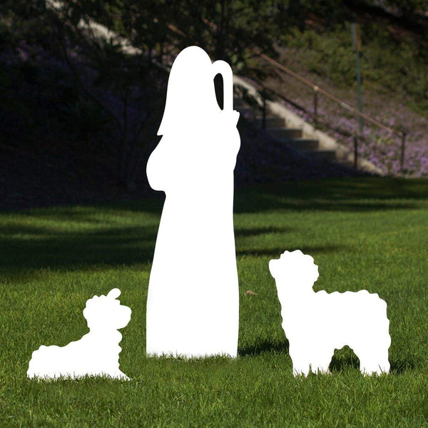 Outdoor Nativity Store Complete Outdoor Nativity Set (Large, White)