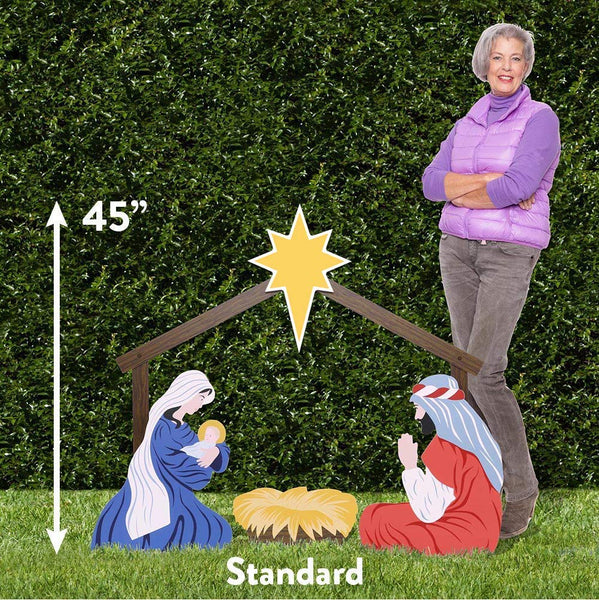 Outdoor Nativity Store Holy Family Outdoor Nativity Set (Standard, Color)
