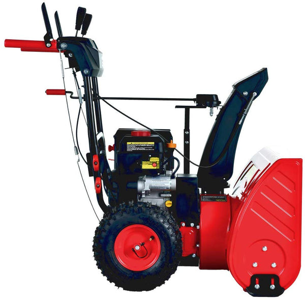 PowerSmart PSS2240C 24 in. 212cc 2-Stage Electric Start Gas Snow Blower (with Free Mug)