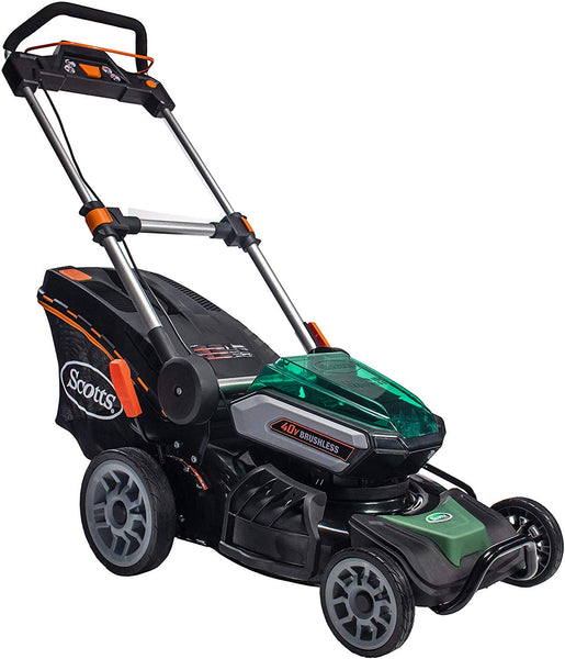 Scotts Outdoor Power Tools 60040S 19-Inch 40-Volt Cordless Lawn Mower, LED Lights,