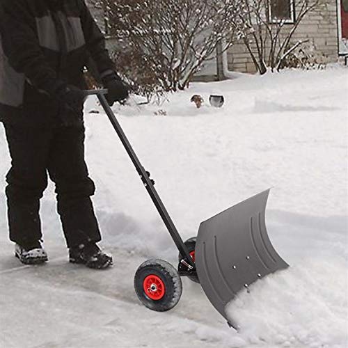 Snow Shovels Snowplow Square Tube Parallel Bar Adjustment 9 Holes in Multiple Directions Snow Pusher Snow Plows