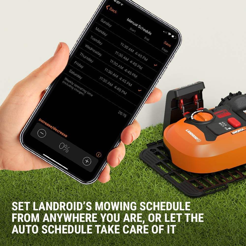 WORX WR140 Landroid M 20V Robotic Lawn Mower Pete s Patio Lawn Garden